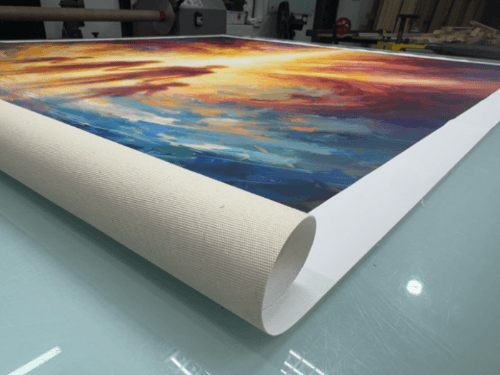 Close da textura de trama do canvas premium 100% algodão